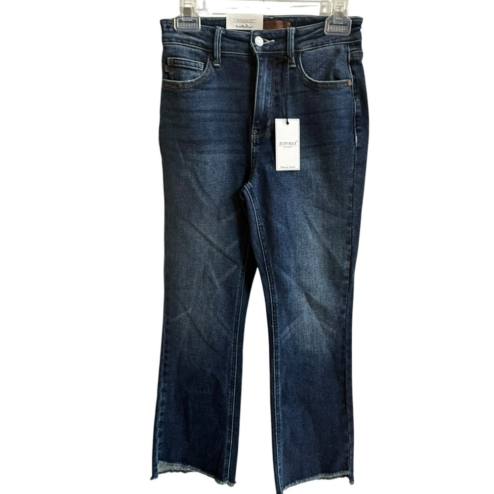 Judy blue  Dark Blue High-Rise Straight Jeans 1/25 NWT